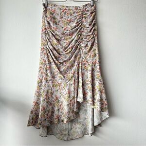 Alice + Olivia Light Gray Midi Skirt